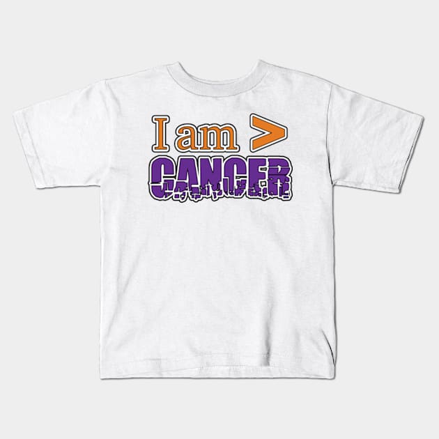 I am Greater Than Cancer Kids T-Shirt by YOPD Artist